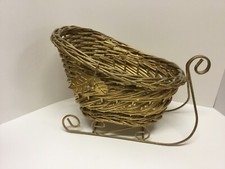 Wicker metal gold for sale  Brave