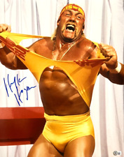 Camisa fotográfica assinada por Hulk Hogan 16x20 rasgar WWE WCW WWF BAS Beckett Witnessed comprar usado  Enviando para Brazil