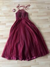 Abschlusskleid bordeaux rot gebraucht kaufen  Waabs
