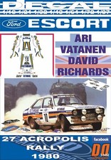 DECAL FORD ESCORT RS 1800 MKII A.VATANEN ACROPOLIS R. 1980 WINNER (04) comprar usado DECAL FORD ESCORT RS 1800 MKII A.VATANEN ACROPOLIS R. 1980 WINNER (04) comprar usado  Enviando para Brazil