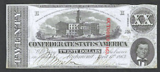 1863 confederate currency for sale  Brooklandville