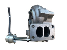 Usado, Carcaça de exaustão de turbina de rolagem dupla 14cm entrada T3 HX40w HX40 64mm roda 5 parafusos comprar usado  Enviando para Brazil