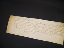 1595 vendée parchemin d'occasion  Paris I