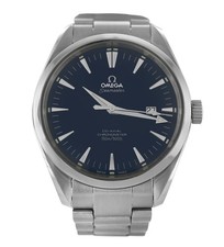 Omega Seamaster Aqua Terra 2502.80 data mostrador azul aço 42 mm relógio automático masculino comprar usado  Enviando para Brazil