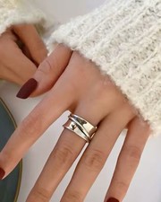 Bague large plaqué d'occasion  Paris I