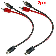 2 peças divisor DS18 RCA 1 fêmea para 2 macho conector Y cabo de áudio residencial para carro comprar usado  Enviando para Brazil