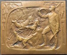 Médaille plaquette bronze d'occasion  Fontainebleau