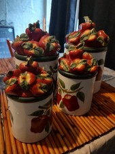Apple ceramic canister for sale  Rockville