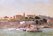 Tableau paysage orientaliste d'occasion  Paris IX