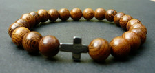 Bracelet perles bois d'occasion  Bordeaux-