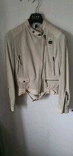 Lederjacke blauer perforiert gebraucht kaufen  Moosburg a.d.Isar