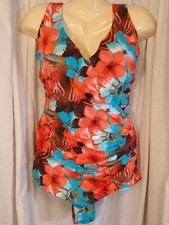 Maiô regata Maxine of Hollywood estampa floral tropical peça única tamanho 24W comprar usado  Enviando para Brazil