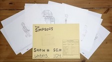 Original simpsons production for sale  BOURNEMOUTH