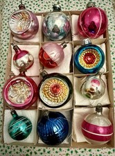 Vintage christmas baubles for sale  BLACKPOOL