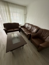 Leder sofa braun gebraucht kaufen  Troisdorf