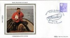 1982 Mail By Boat Barrow In Furness Benham 15.5p Scotland Regional Machin Cover comprar usado  Enviando para Brazil