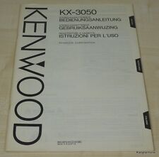 Kenwood 3050 bedienungsanleitu gebraucht kaufen  Flensburg