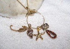 Necklace beachy charms for sale  Stoneville