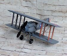 Modelo de avião de metal vintage ferro retrô planador biplano decoração aeromodelo comprar usado  Enviando para Brazil