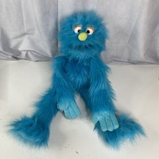 Peluche de mano de cuerpo completo Silly Puppets 2008 Blue Monster 25" LEER segunda mano  Embacar hacia Mexico
