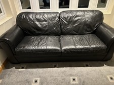 Black italian leather for sale  DUNDEE