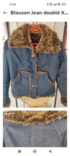 Blouson jean fourré d'occasion  Courbevoie