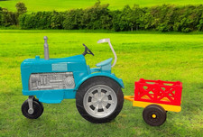 Boneca Barbie pomar doce trator agrícola azul e carrinho de reboque vermelho Mattel 2017 comprar usado  Enviando para Brazil