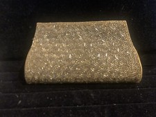 Clutch de festa com miçangas douradas, usado comprar usado  Enviando para Brazil