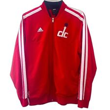 Chaqueta de calentamiento oficial Adidas de los Washington Wizards para hombre talla L NBA Blokecore segunda mano  Embacar hacia Argentina