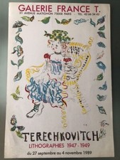 Affiche terechkovitch expositi d'occasion  Paris XI