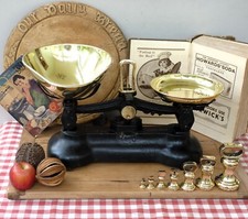 Kitchen scales brass for sale  BRIDGNORTH