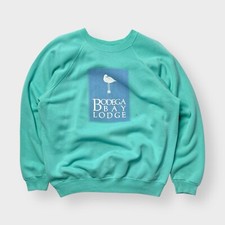 Moletom vintage anos 80 anos 90 Hanes Bodega Bay Lodge estampa puff, Raglan Califórnia G comprar usado  Enviando para Brazil