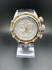 Invicta Bolt Reserve 11043 cronógrafo suíço prata, pulseira de couro comprar usado  Enviando para Brazil
