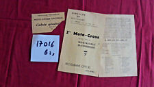 N°17016 bis Programme officiel du 2 éme moto cross de Montastruc-la-Conseillère  comprar usado  Enviando para Brazil