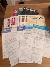 Cricket programme memorabilia for sale  HULL