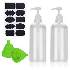 2 butelki szamponu i szpulunku Stueck, 1000 ml, puste, plastikowe do ponownego tankowania na sprzedaż  PL
