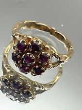 9ct gold garnet for sale  POOLE