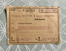 Alte fahrkarte deutsche gebraucht kaufen  Marbach am Neckar