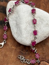 Ruby tennis bracelet for sale  LOUGHBOROUGH