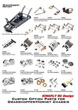 Peças opcionais de alumínio Kingfly para chassi TAMIYA 1/10 buggy gafanhoto/hornet comprar usado  Enviando para Brazil
