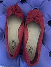 Red flat suede for sale  TAUNTON