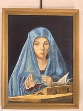 Antique painting oil d'occasion  Expédié en Belgium