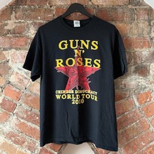 Camiseta Guns N Roses Chinese Democracy 2010 Tour Rock Band Metallica rara G comprar usado  Enviando para Brazil