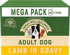Usado, James Wellbeloved Megapack Cão Adulto Cordeiro com Arroz em Molho (40 X 150g) comprar usado  Enviando para Brazil
