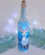 Reindeer decorated bottle for sale  NANTWICH