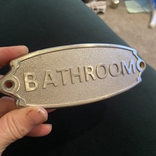 Vintage bathroom sign for sale  NEWARK