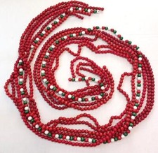 Wood beads garland for sale  Essex