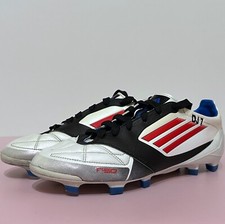 Chuteiras de futebol masculinas Adidas F50 Adizero FG couro branco preto tamanho EUA 8 comprar usado  Enviando para Brazil
