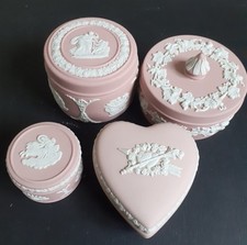 Lot pink jasperware for sale  CHESTER