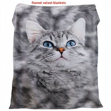 Cat flannel velvet for sale  USA